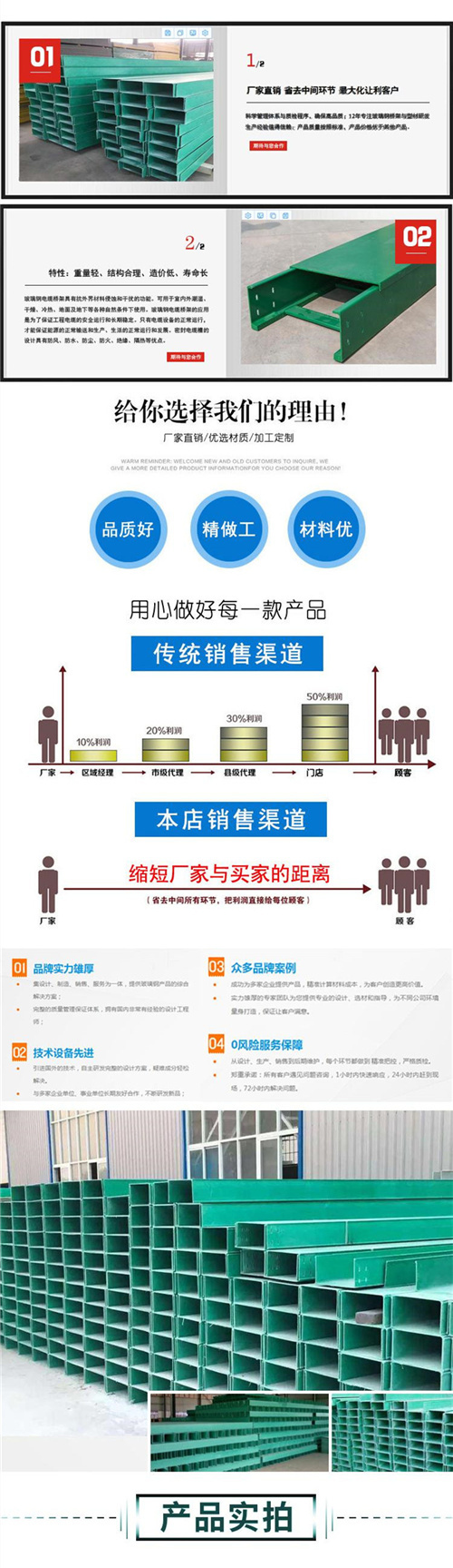 玻璃鋼電纜橋架